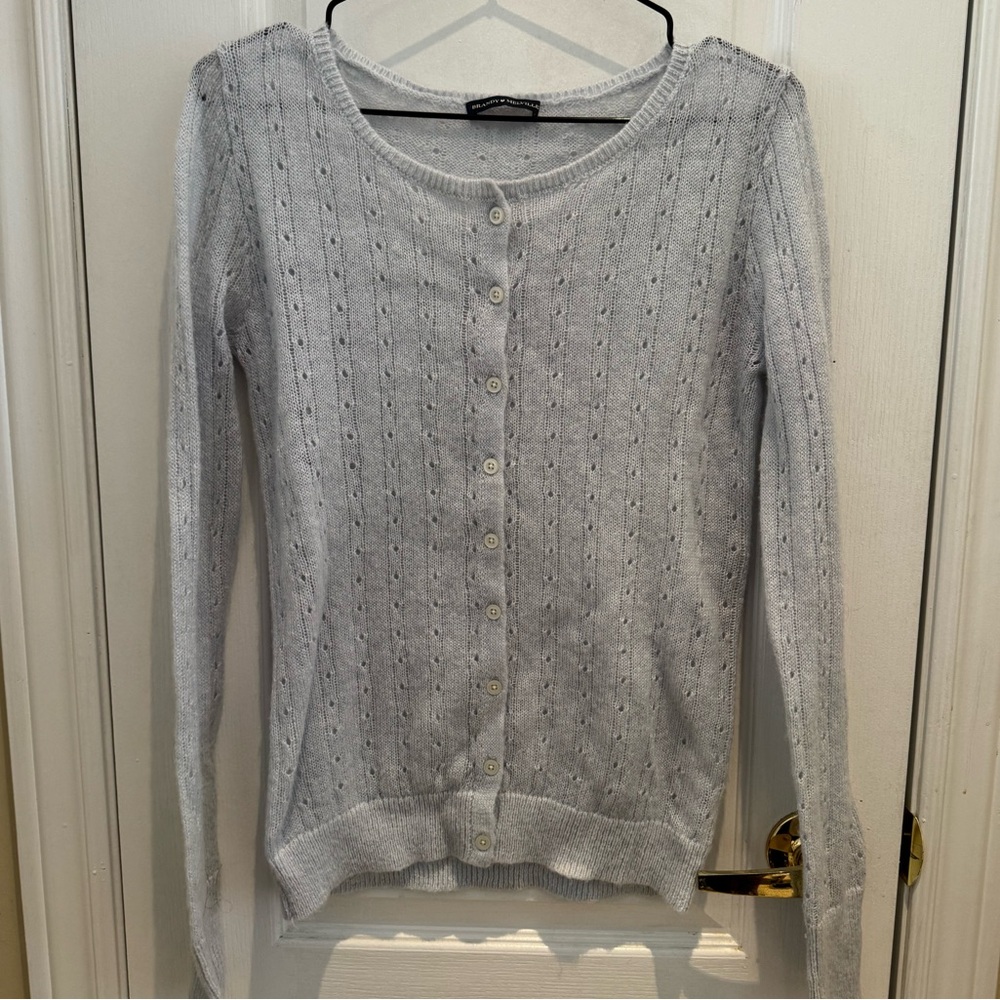 Brandy Melville light blue knit cardigan